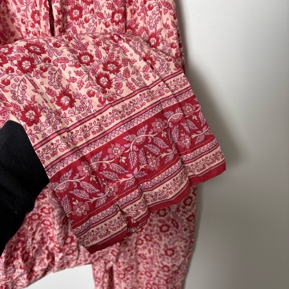 Faherty Adella Boho Red Floral Jumpsuit - Picture 10 of 10